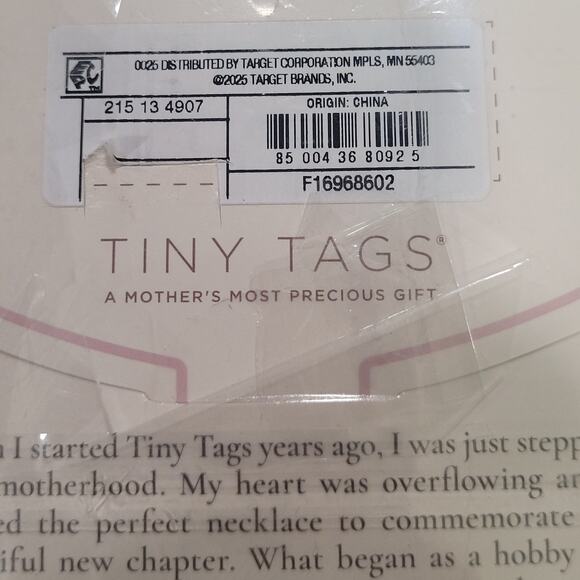 Tiny Tags Silver Plated Mama Bar Chain Necklace - Silver - Picture 4 of 5